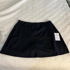 Girlfriend Collective Mini Skort High Waist Skirt Black Sz 3XL Athleisure #4018